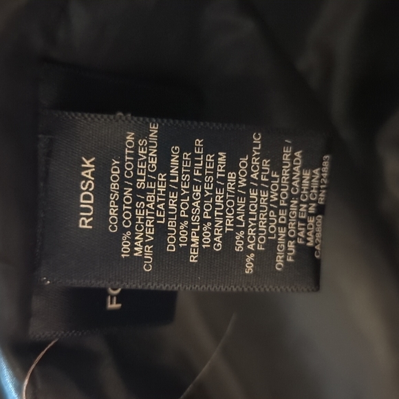 Rudsak Leather Sleeves Coat - Picture 9 of 16